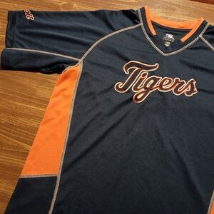 DETROIT TIGERS BASEBALL JERSEY - Large // MLB sports shirt tee t-shirt play game